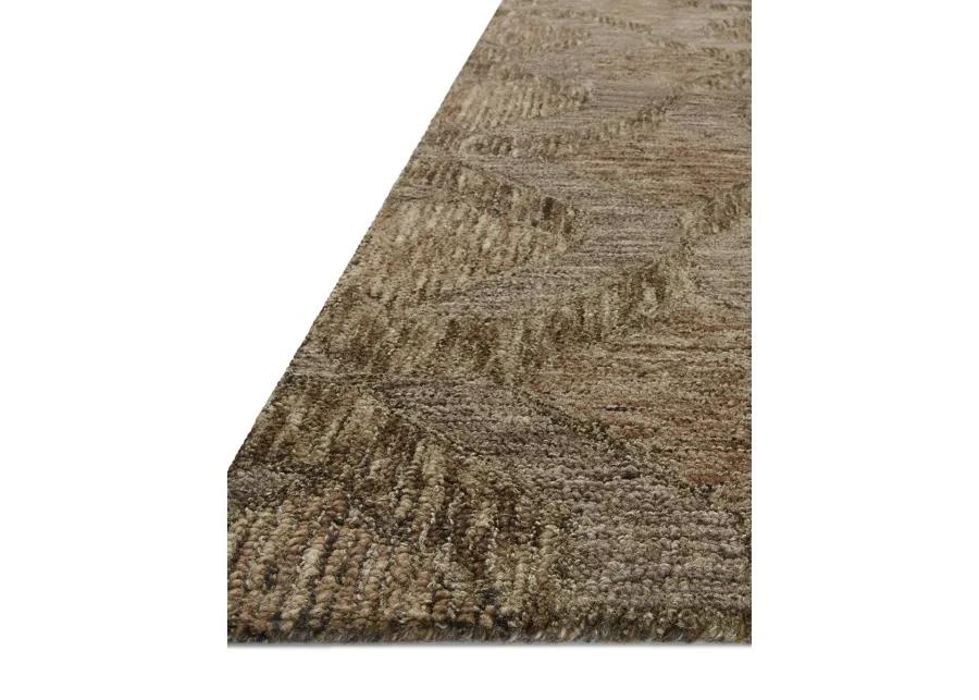 Varena VAR-03 Rust / Bark 7''9" x 9''9" Rug by