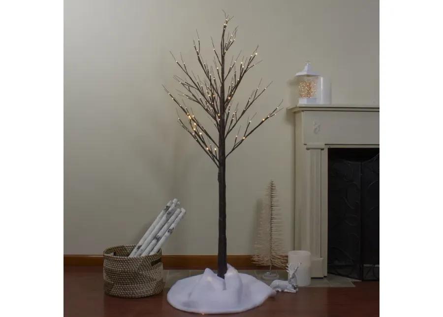 6' Lighted Christmas Birch Twig Tree Outdoor Decoration - Warm White LED Lights