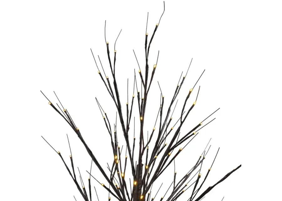 6' Lighted Christmas Birch Twig Tree Outdoor Decoration - Warm White LED Lights