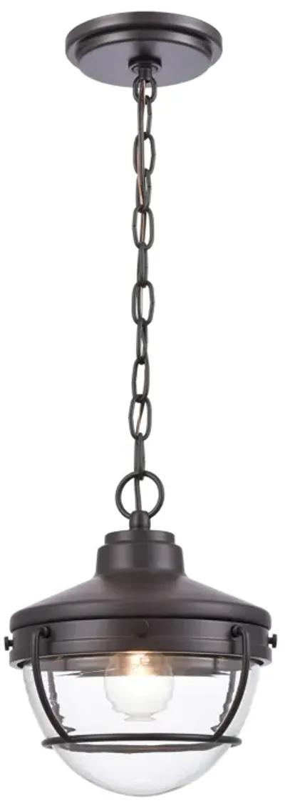 Eastport 9'' Wide 1-Light Bronze Outdoor Pendant