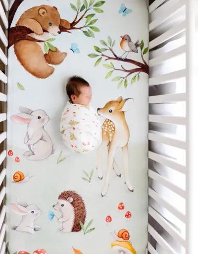 Enchanted Forest Crib Sheet & Swaddle Bundle