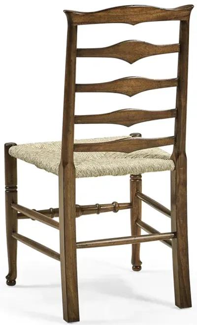 Walnut Triangular Ladderback Side Chair