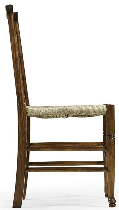 Walnut Triangular Ladderback Side Chair