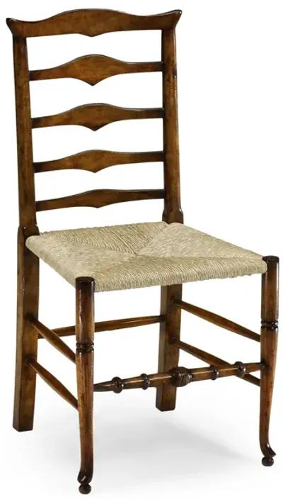 Walnut Triangular Ladderback Side Chair