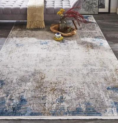 Cadiz 3889F Ivory/Blue/Gold 3'1" x 5' Rug