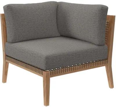 Modway - Clearwater Outdoor Patio Teak Wood Sofa