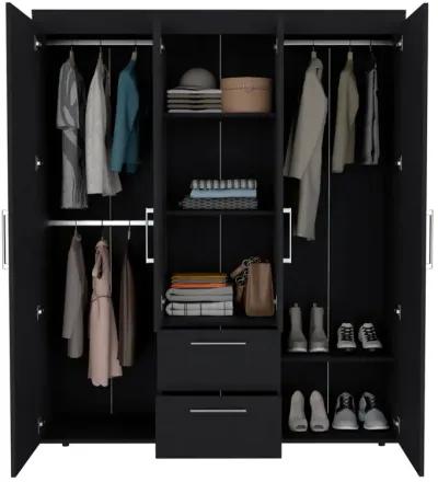 Armoire Elma, Bedroom, Black