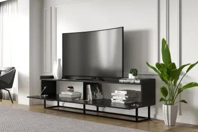 Manila 71" Iron Legs Tv Stand Oak-Daisy