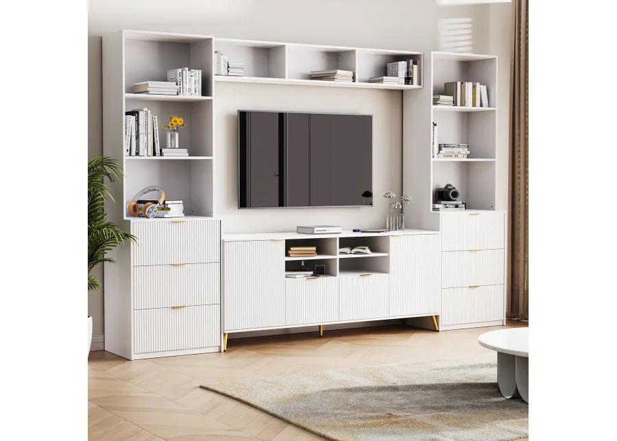 Merax Multifunctional TV Stand Media Storage Cabinet