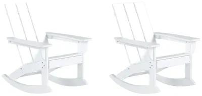 WestinTrends Modern Adirondack Outdoor Rocking Chair (Set of 2)