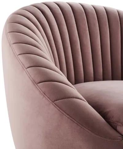 Whirr Tufted Performance Velvet Swivel Chair