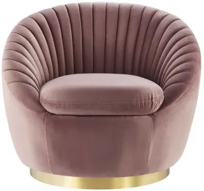 Whirr Tufted Performance Velvet Swivel Chair