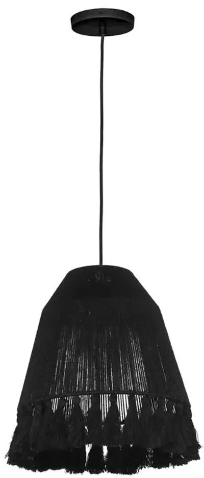 Belen Kox Bokaro Black Jute Boho Pendant Lamp, Belen Kox