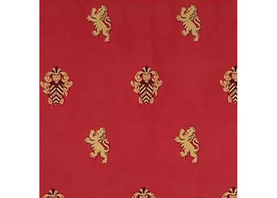 RLF Home Modern Design Classic Medieval Regal Valance  50" x 17" Vermillion Red