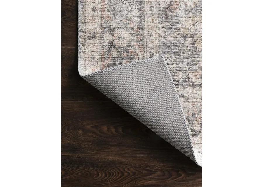 Skye SKY01 Grey/Apricot 8' x 8' Round Rug