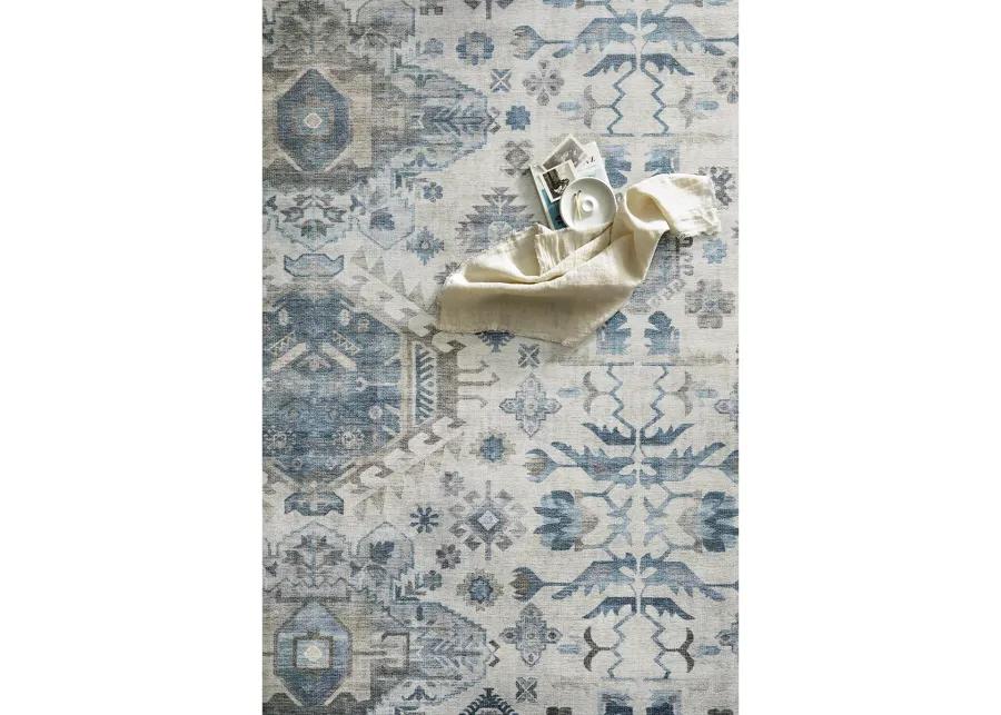 Heidi HEI04 Ivory/Ocean 3'6" x 5'6" Rug by Loloi II