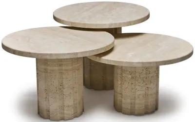 Amerigo Bunching Tables - Travertine