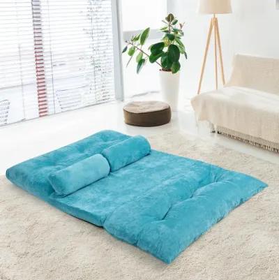 6-Position Adjustable Sleeper Lounge Couch with 2 Pillows