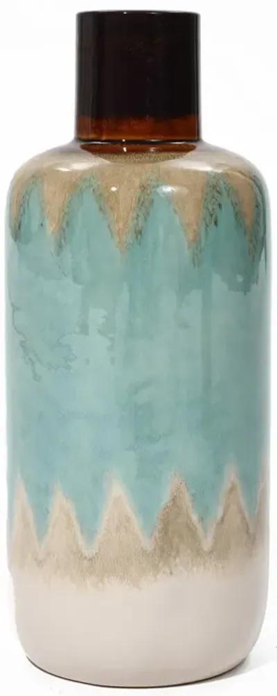 LuxenHome Ocean Ombre Stoneware Vase