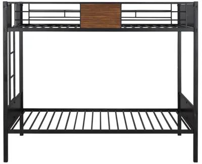 Merax Steel Frame Bunk Bed with Safety Rail