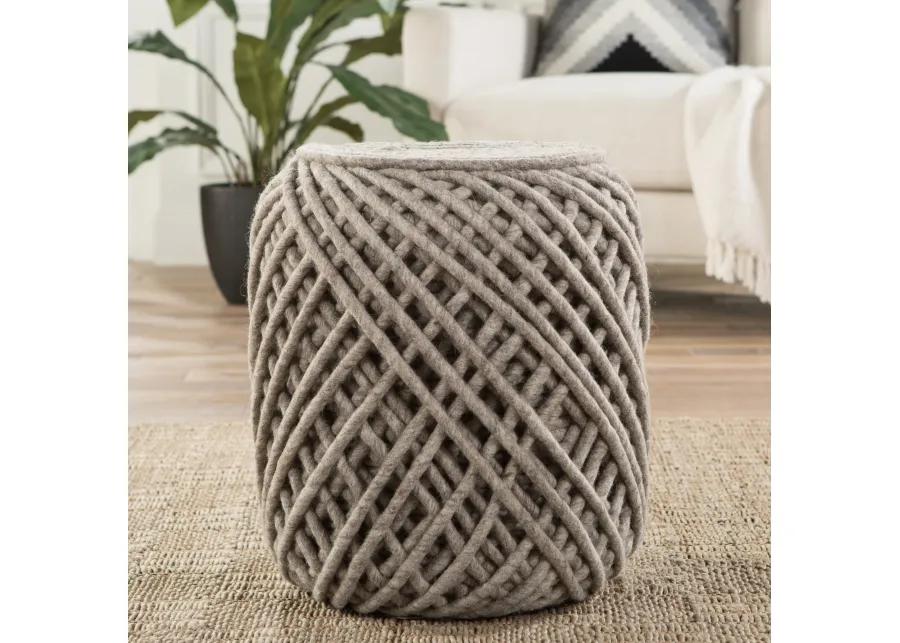 SCANDINAVIA POUF CYL ASH