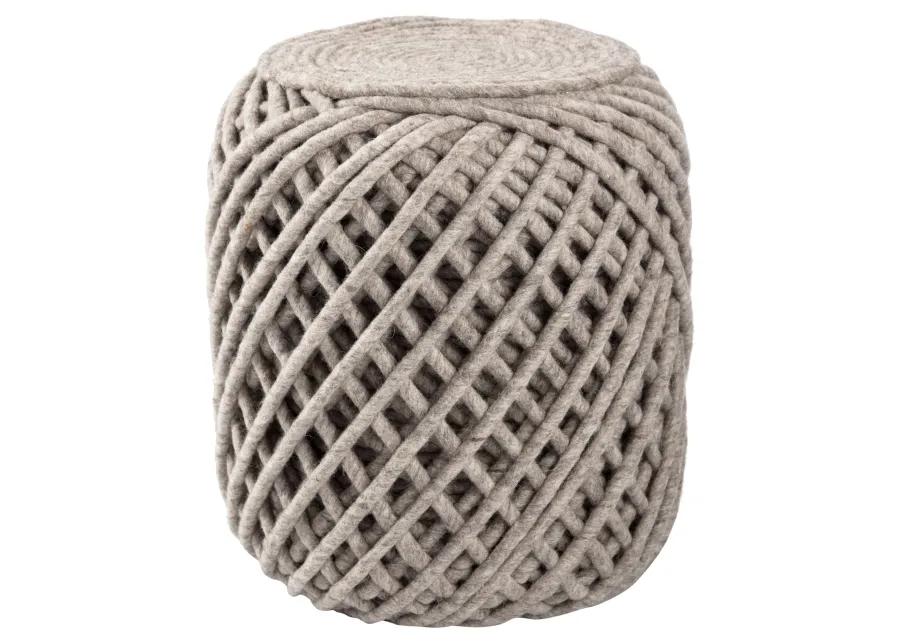 SCANDINAVIA POUF CYL ASH