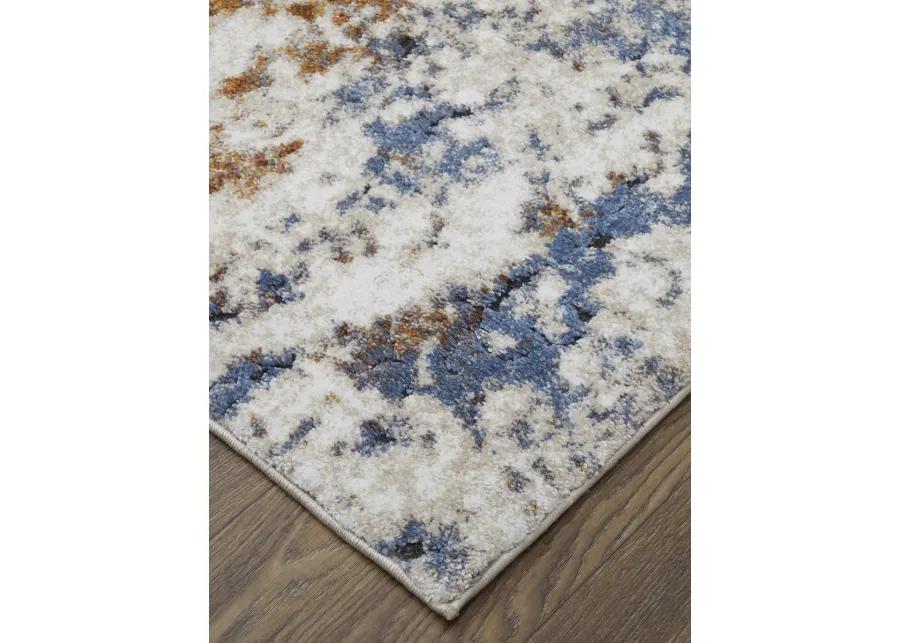 Gilmore 39MMF 5'3" x 8' Ivory/Blue/Orange Rug