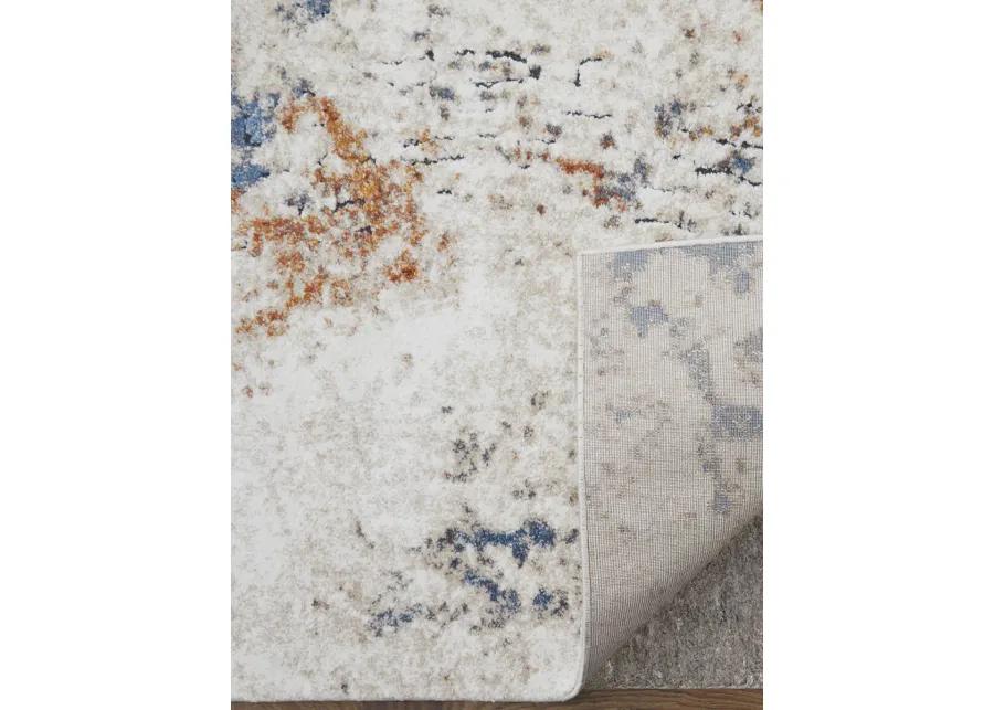 Gilmore 39MMF 5'3" x 8' Ivory/Blue/Orange Rug