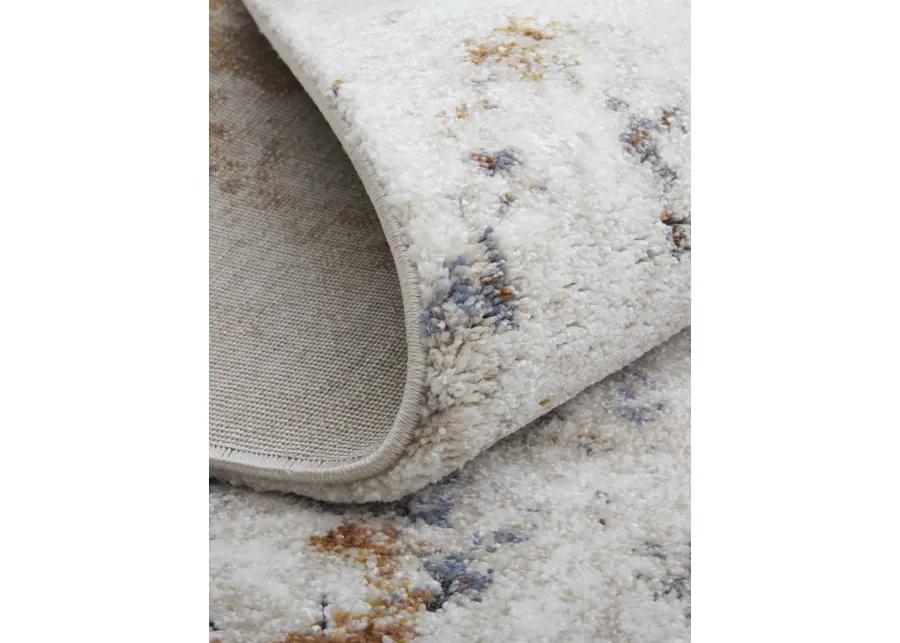 Gilmore 39MMF 5'3" x 8' Ivory/Blue/Orange Rug