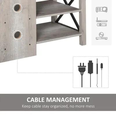 Entertainment Hub: Console TV Stand for 60" TV with Cable Management