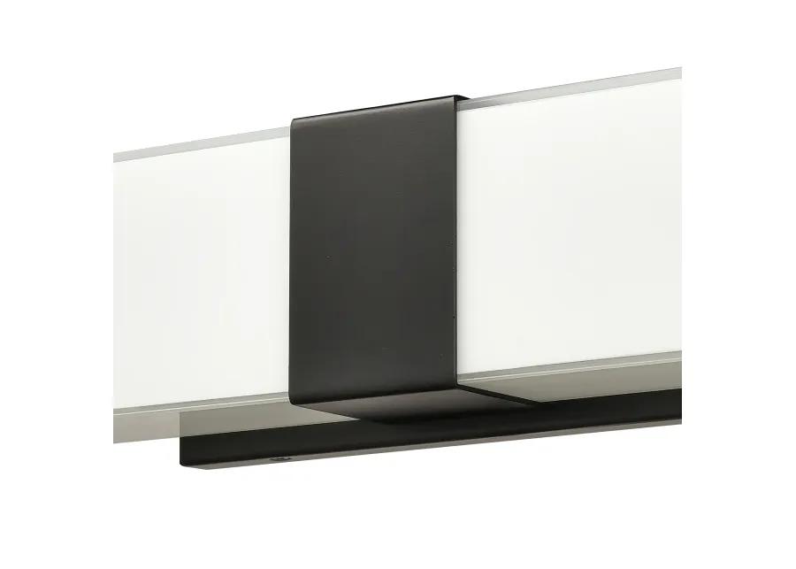 Reciprocate 25'' Wide 2-Light Black Vanity Light