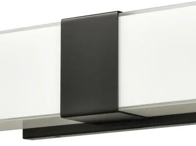 Reciprocate 25'' Wide 2-Light Black Vanity Light