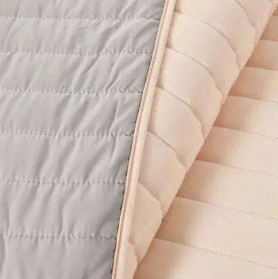 Soft Stripe All Season Quilt/Coverlet 3Pc Set