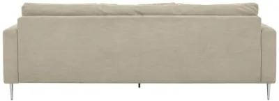 Vari Beige Textured Velvet Lounge Sofa