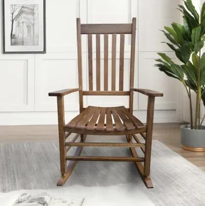 Balcony Porch Adult Rocking Chair Brown