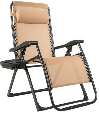 Hivvago Oversize Lounge Chair Patio Heavy Duty Folding Recliner