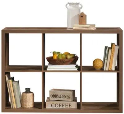 6-Cube Organizer Storage Bookcase, Brown