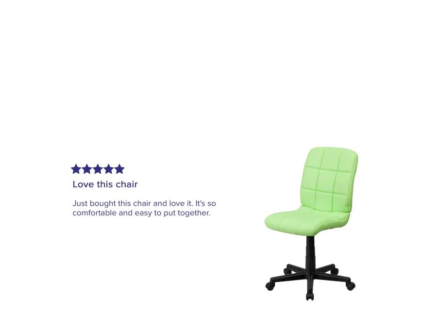 Clayton Mid-Back Quilted Vinyl Swivel Task Office Chair