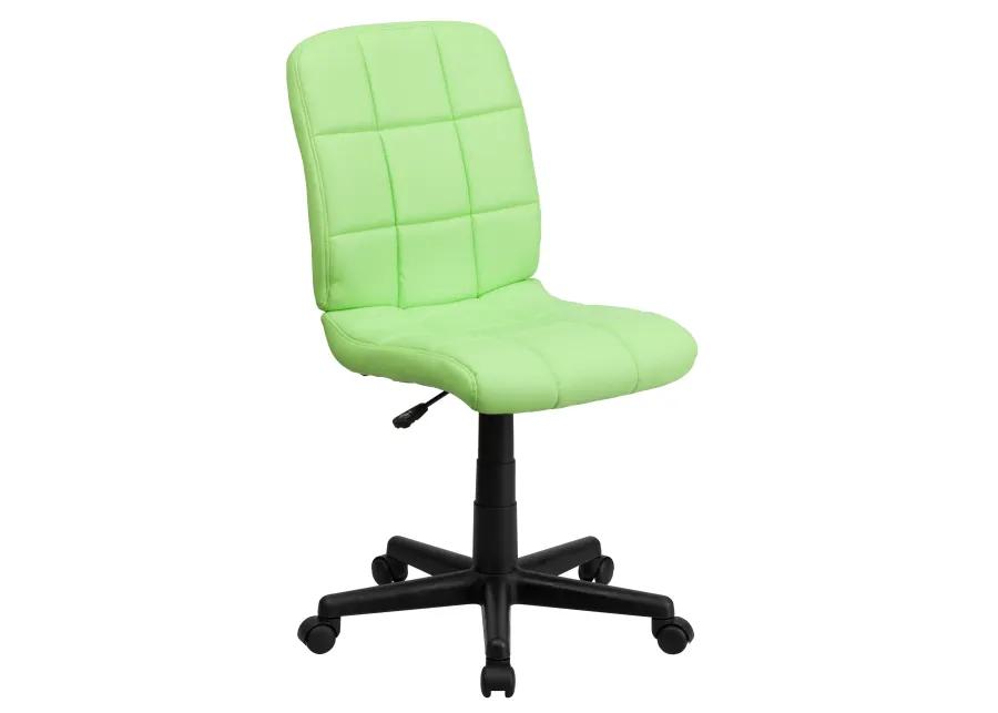 Clayton Mid-Back Quilted Vinyl Swivel Task Office Chair