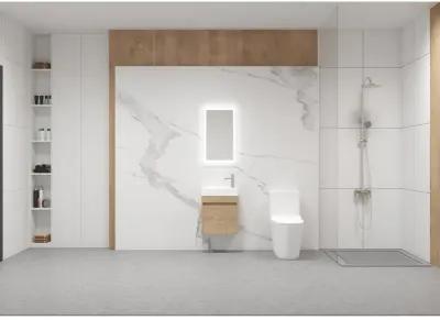 18" Floating Wall-Mounted Bathroom Vanity With White Resin Sink & Soft-Close Cabinet Door