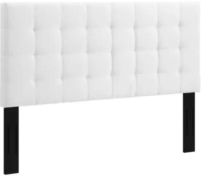 Modway - Paisley Tufted Full / Queen Upholstered Linen Fabric Headboard White