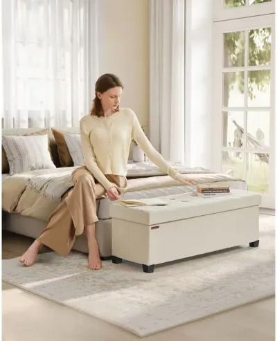 Versatile Storage Ottoman for Living Room, Bedroom, or Entryway