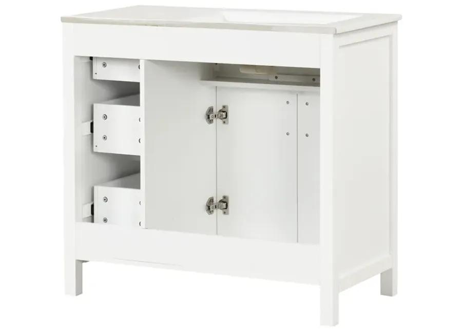 Merax Solid Bathroom Vanity Cabinet