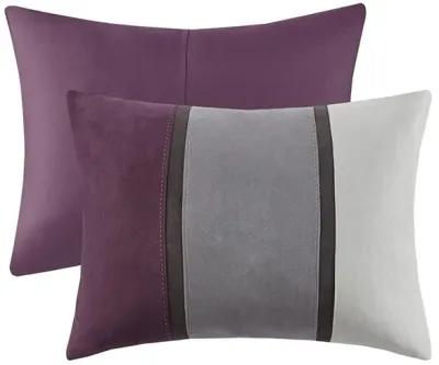 Gracie Mills Kimberly 7-Piece Contemporary Microsuede Comforter Set