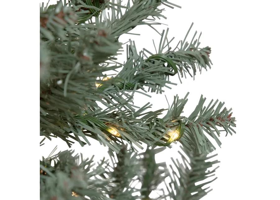 7.5' Pre-Lit Full Newport Spruce Artificial Christmas Tree  LED Lights