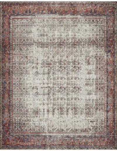 Layla LAY12 Ivory/Brick 9' x 12' Rug by Loloi II