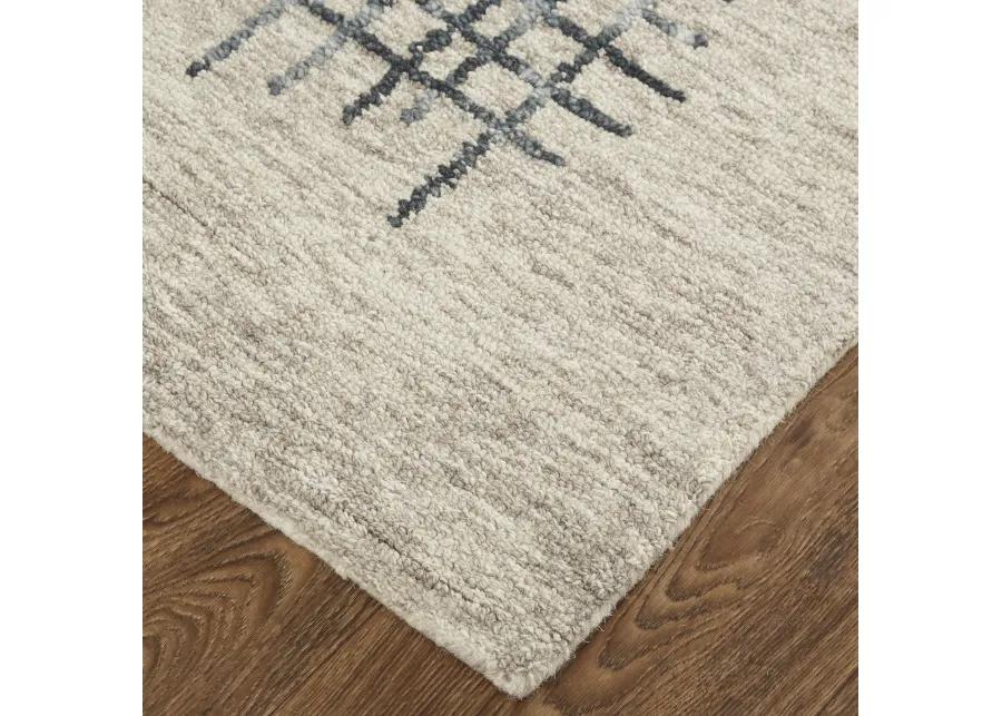 Maddox 8630F Gray/Black/Tan 5' x 8' Rug