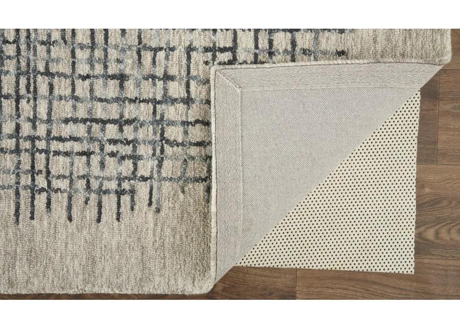 Maddox 8630F Gray/Black/Tan 5' x 8' Rug