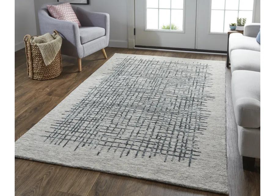 Maddox 8630F Gray/Black/Tan 5' x 8' Rug