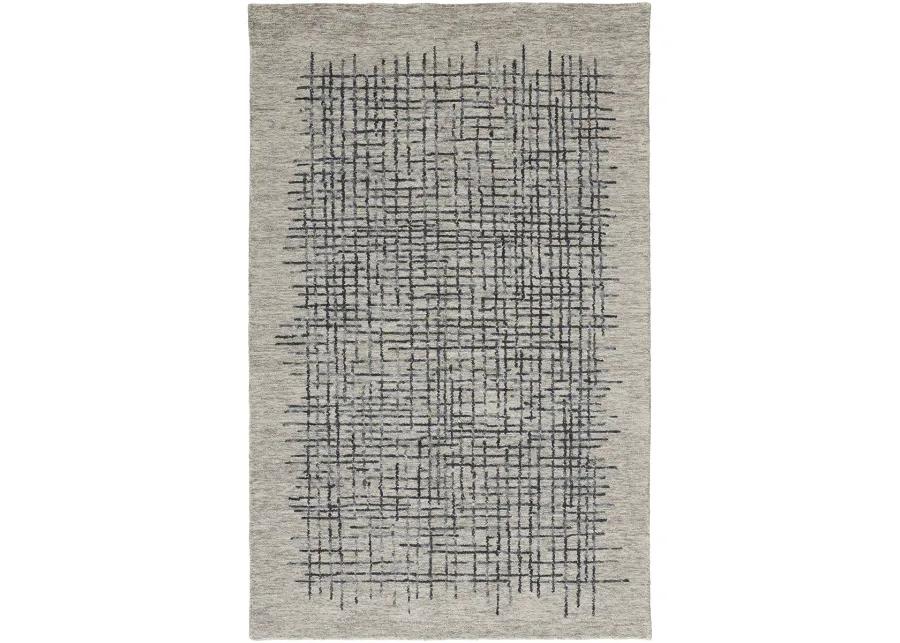 Maddox 8630F Gray/Black/Tan 5' x 8' Rug